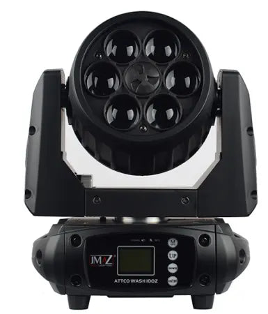 JMAZ ATTCO Wash 100Z | 90W RGBW Moving Head with Zoom | 6°–60° Beam & Built-In Color Effects