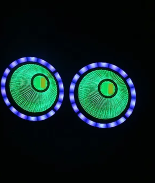 Crisp SOLSTICE DUO 616C | 200W Dual White LED Blinder with RGB Halo Rings & Strobe Effects