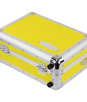 Odyssey KRP7YEL | KROM Series Case for Reloop RP7 | Yellow Aluminum Carrying Case