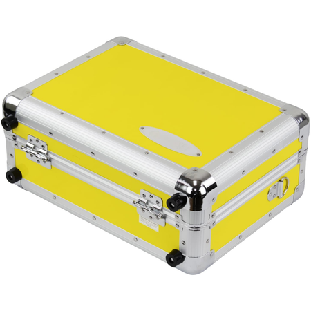 Odyssey KRP7YEL | KROM Series Case for Reloop RP7 | Yellow Aluminum Carrying Case
