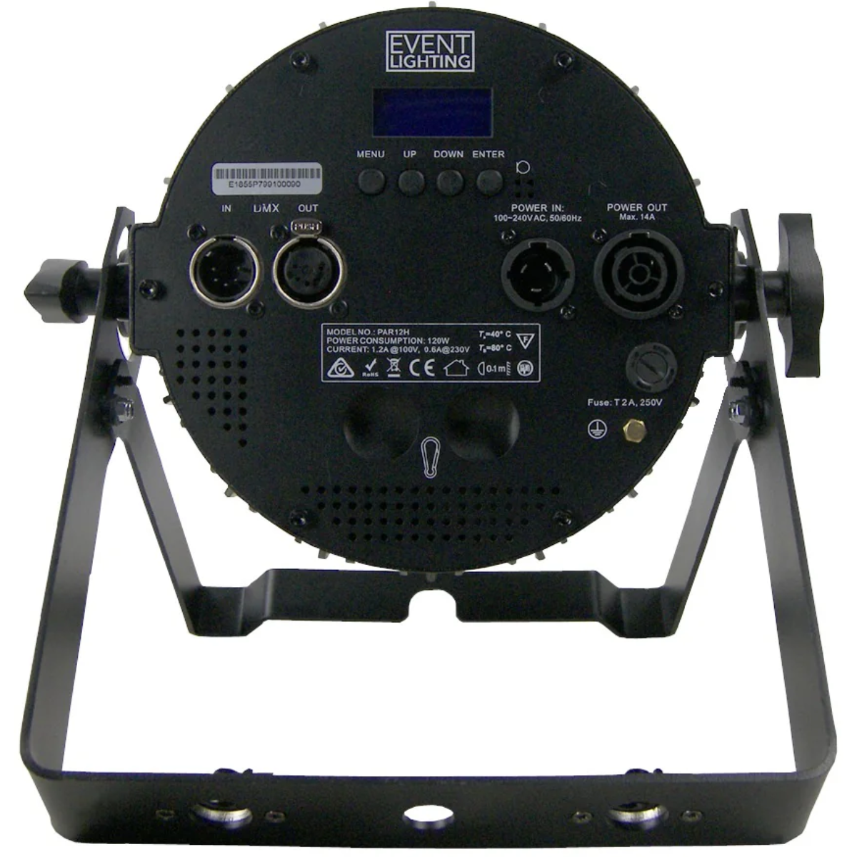 Event Lighting PAR12H | 12x12W RGBWA+UV LED Par | Pro Fixture with True1 & 5-Pin DMX