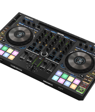 Reloop Mixon 8 Pro | 4-Deck Hybrid DJ Controller | Dual USB, Jog Displays & Standalone Mixer