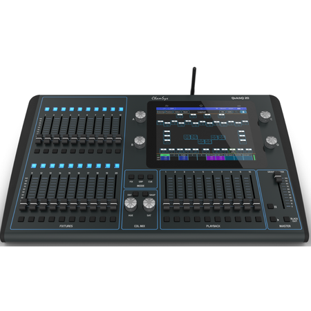 ChamSys QuickQ 20 | Touchscreen Console for LEDs & Moving Lights | 2 Universes with 20 Fixture Faders