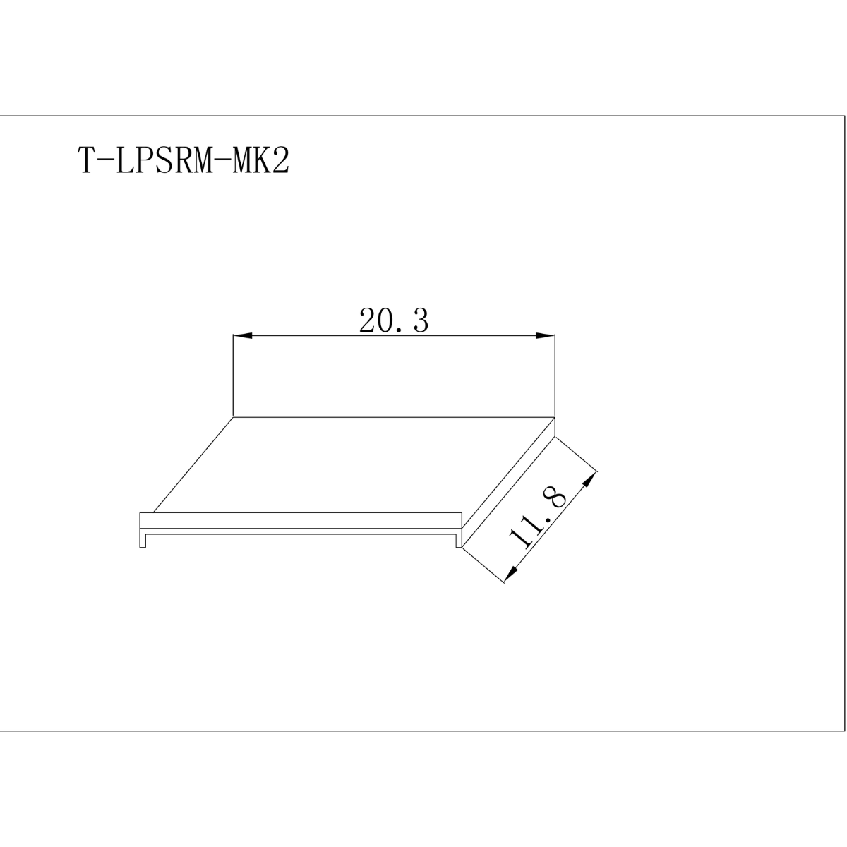 ProX T-LPSMR MK2 | Universal Sliding Laptop Shelf | Add-On for ProX MK2 Combo Rack Cases