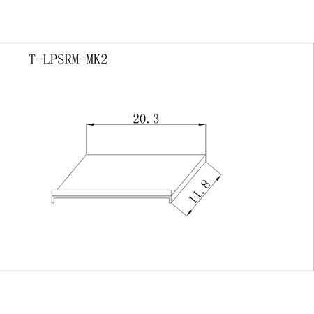 ProX T-LPSMR MK2 | Universal Sliding Laptop Shelf | Add-On for ProX MK2 Combo Rack Cases