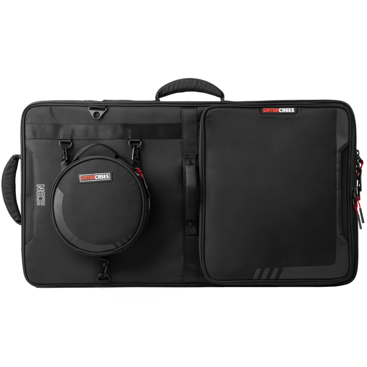 Gator G-ICONDJ-LG-BP | Large DJ Controller Backpack Bag | Semi-Rigid Travel Protection
