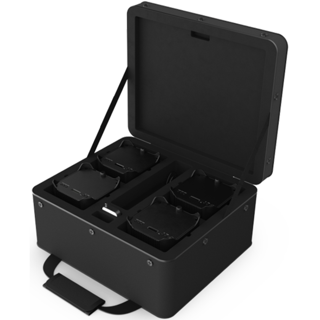 Chauvet DJ Freedom Par Q9 X4 | 4-Fixture Wireless Uplighting Kit | Bag, Multi-Charger & Remote Included